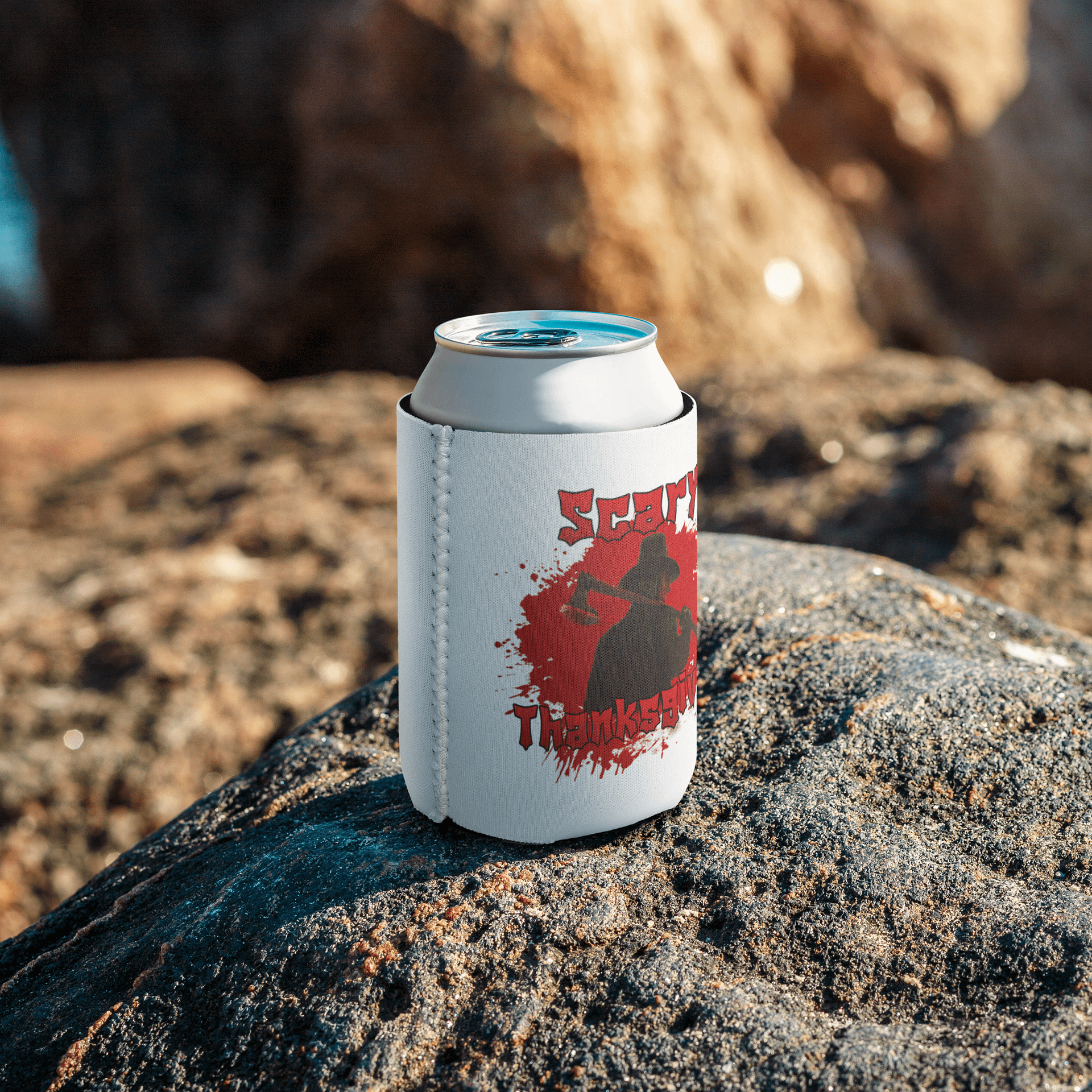 Scary Thanksgiving Can Cooler product image (8)