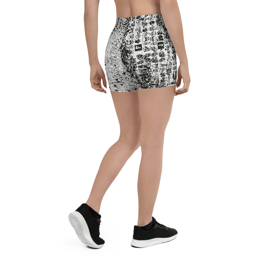 Mystic Symbols B/W | All-Over Print Shorts product image (5)