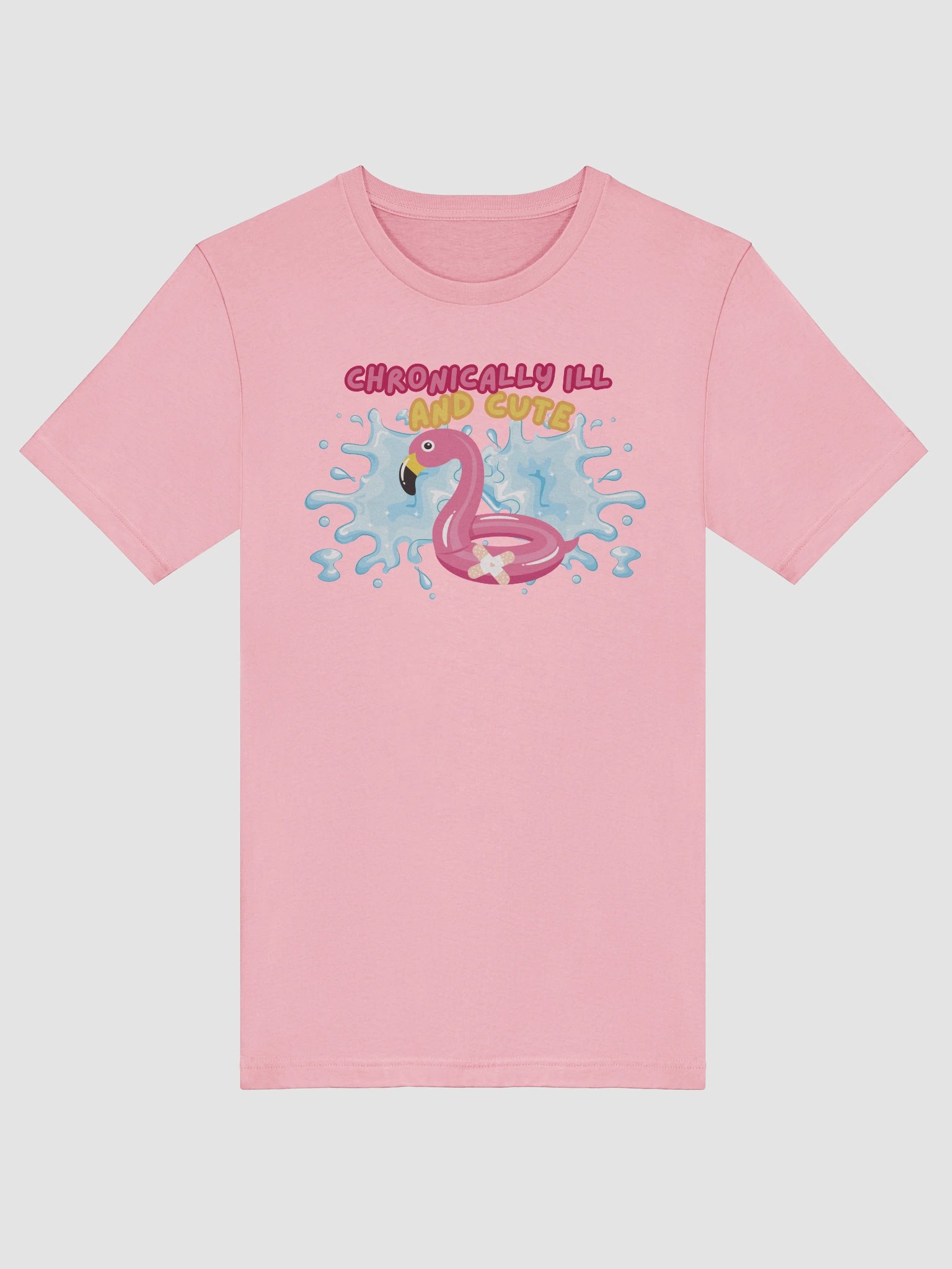 Summer Flamingo Chronically Ill and Cute Tee product image (5)