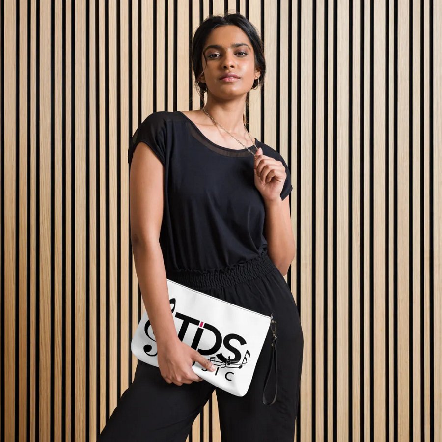 TDS Music All-Over Print Crossbody Bag - White with Musical Design product image (8)