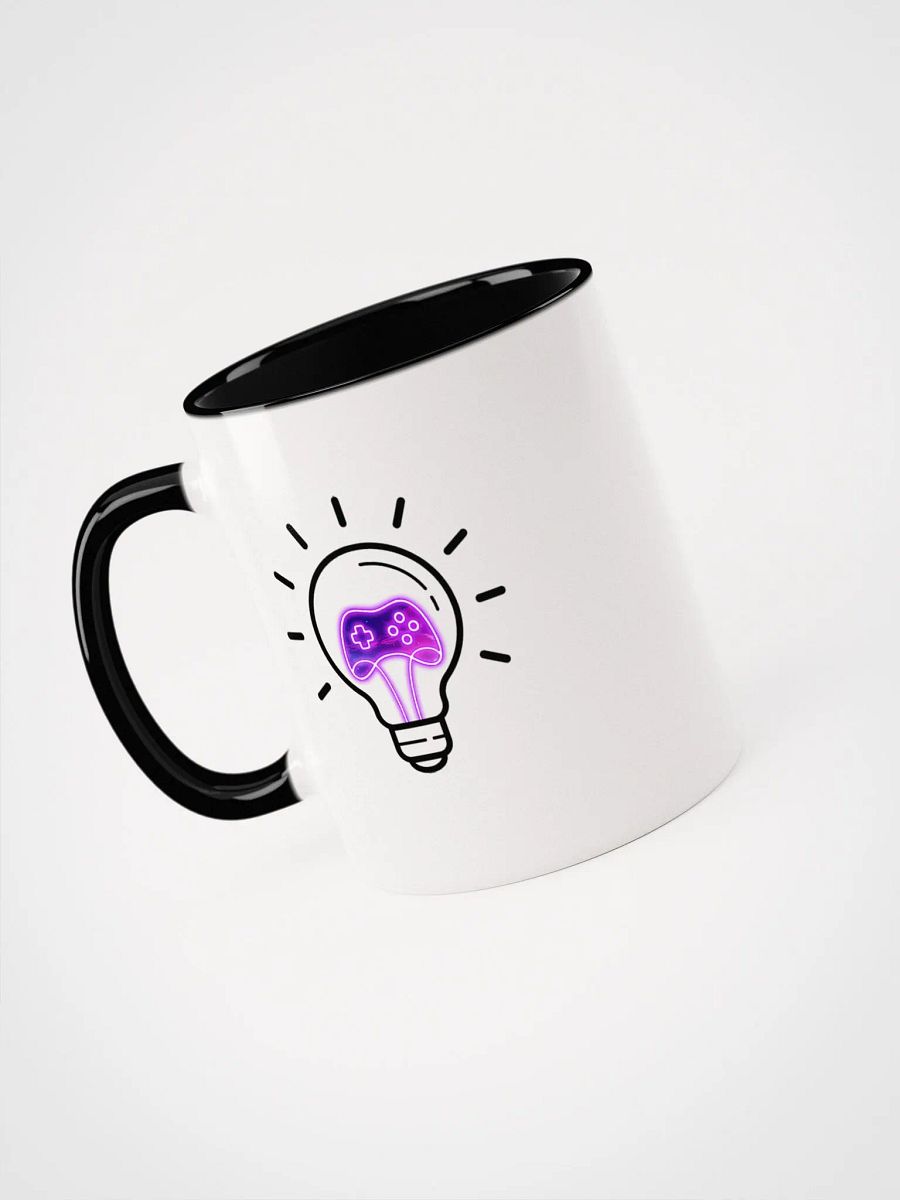 Lightbulb logo color accent mug product image (1)