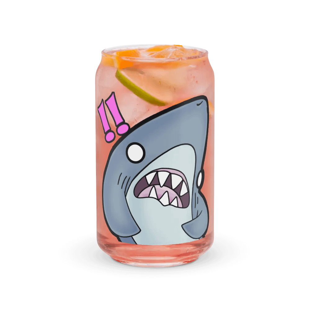 Startled Shark Can-Shaped Glass product image (7)