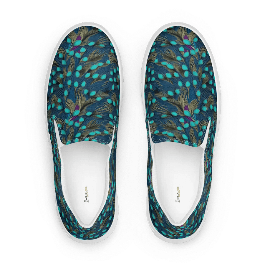 Peacock Splendor Canvas Slip-Ons product image (5)