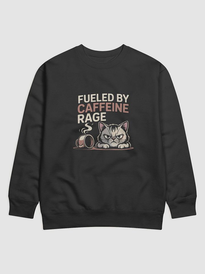 Caffeine Rage Cat Premium Sweatshirt product image (1)