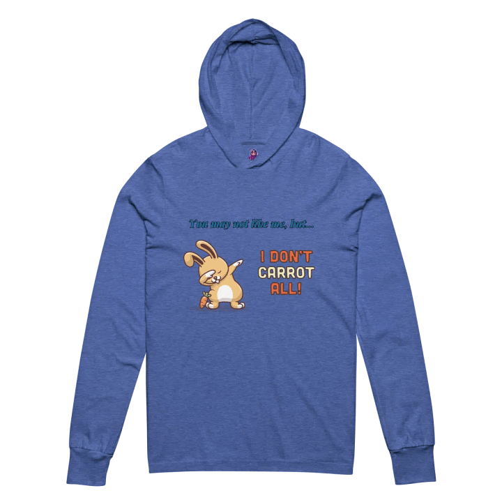 I Don't Carrot Hooded Long Sleeve Tee product image (2)