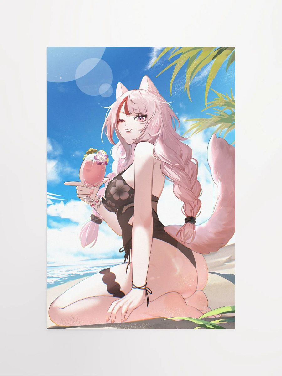 [MADE TO ORDER] Mikki Peach on the Beach Poster 🍑 product image (4)