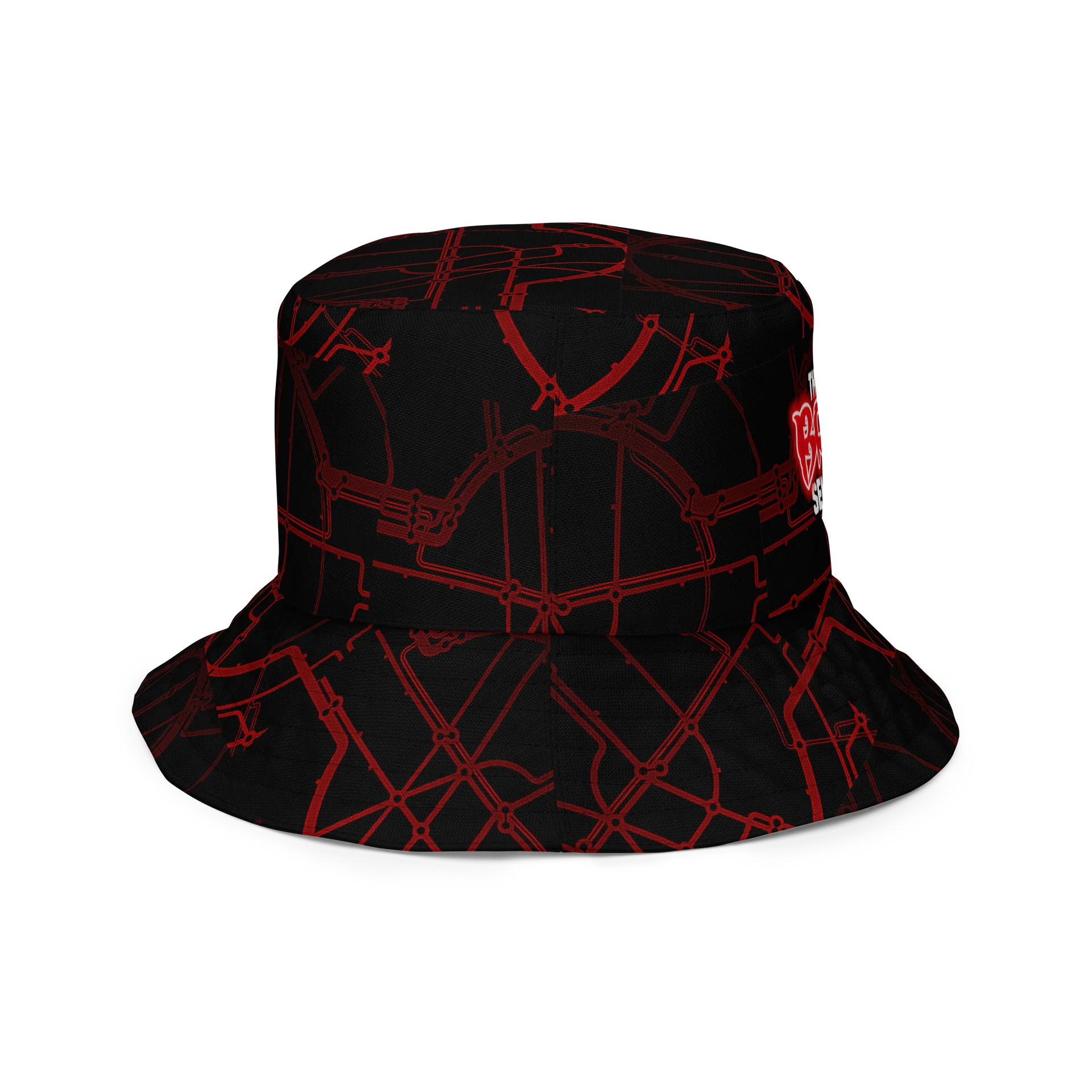 The Brisk Selection Bucket Hat Neon Red Logo product image (7)