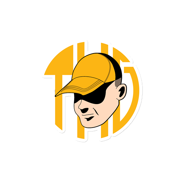 Yellow thg logo magnet product image (2)