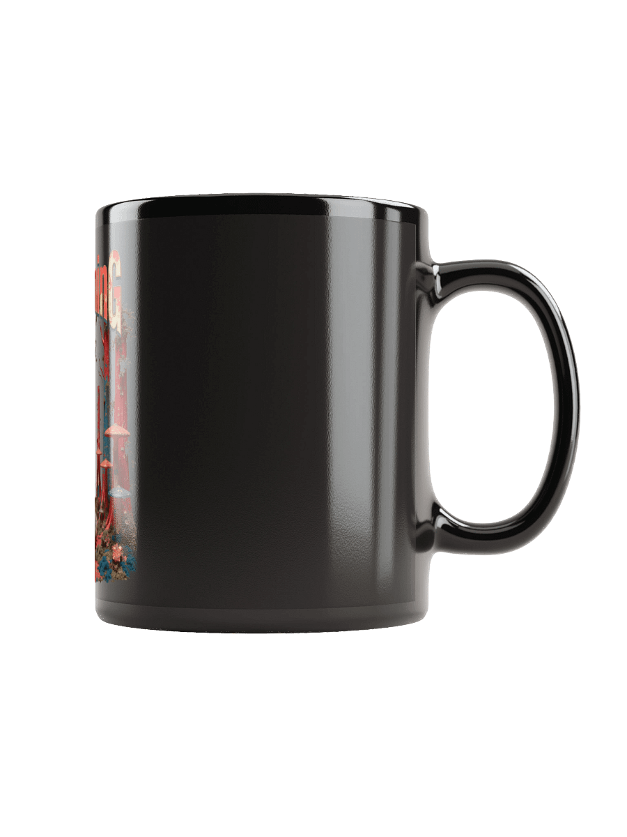 Spiritual Awakening Mystical Mushroom Grove Black Glossy Mug product image (1)