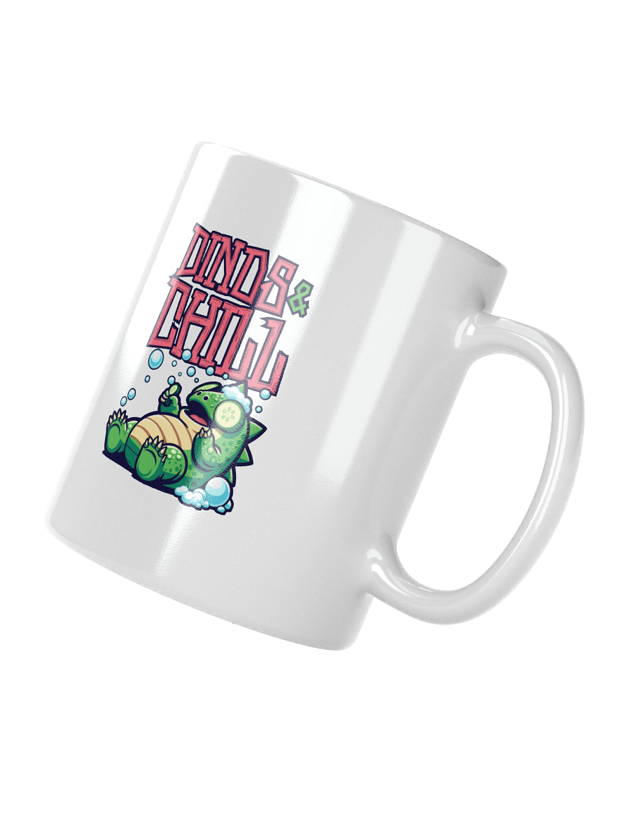 Dinos & Chill White Coffee Mug product image (3)