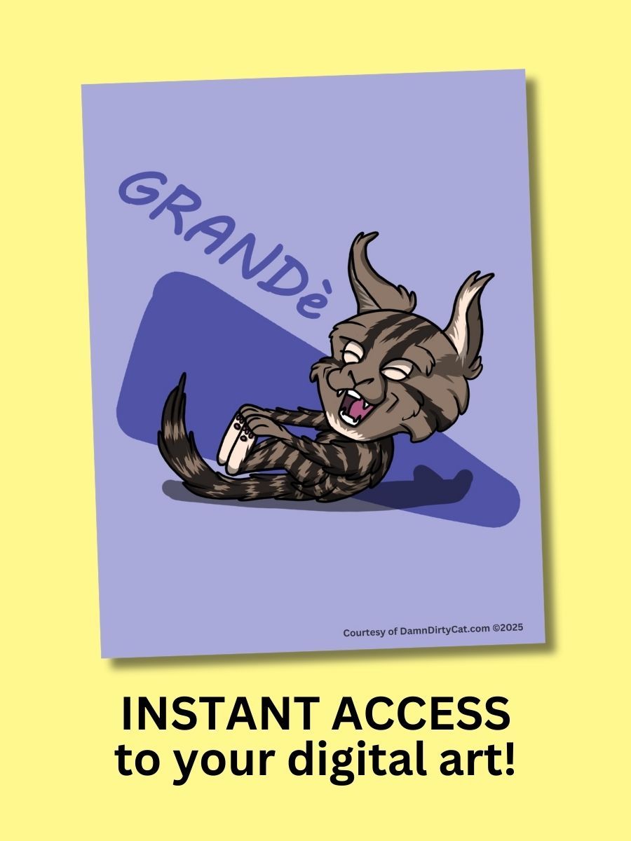 Free Digital Cat Art - A4 & US Letter Size PDF Download product image (3)