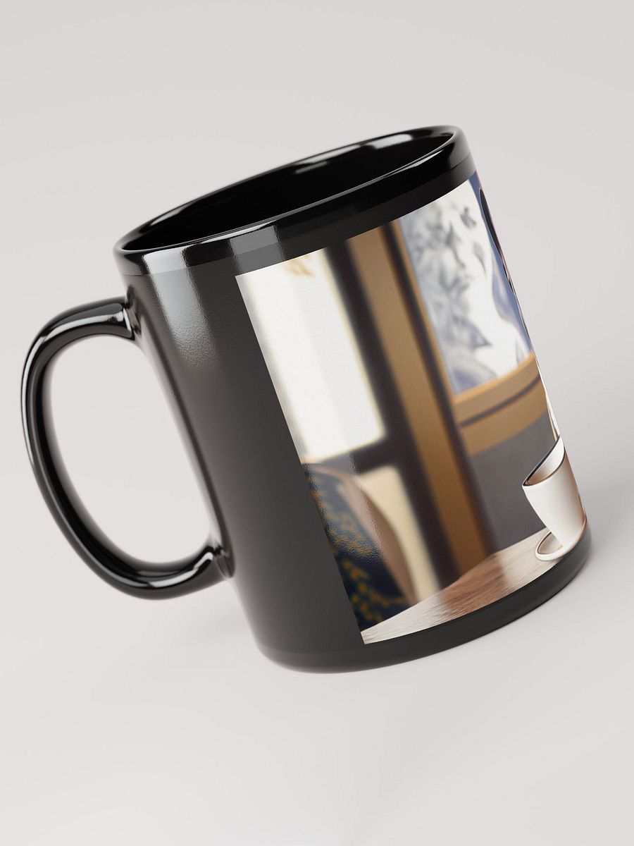 Sophisticated Sip: Black Glossy Mug with French Bulldog for Dog Lovers product image (4)