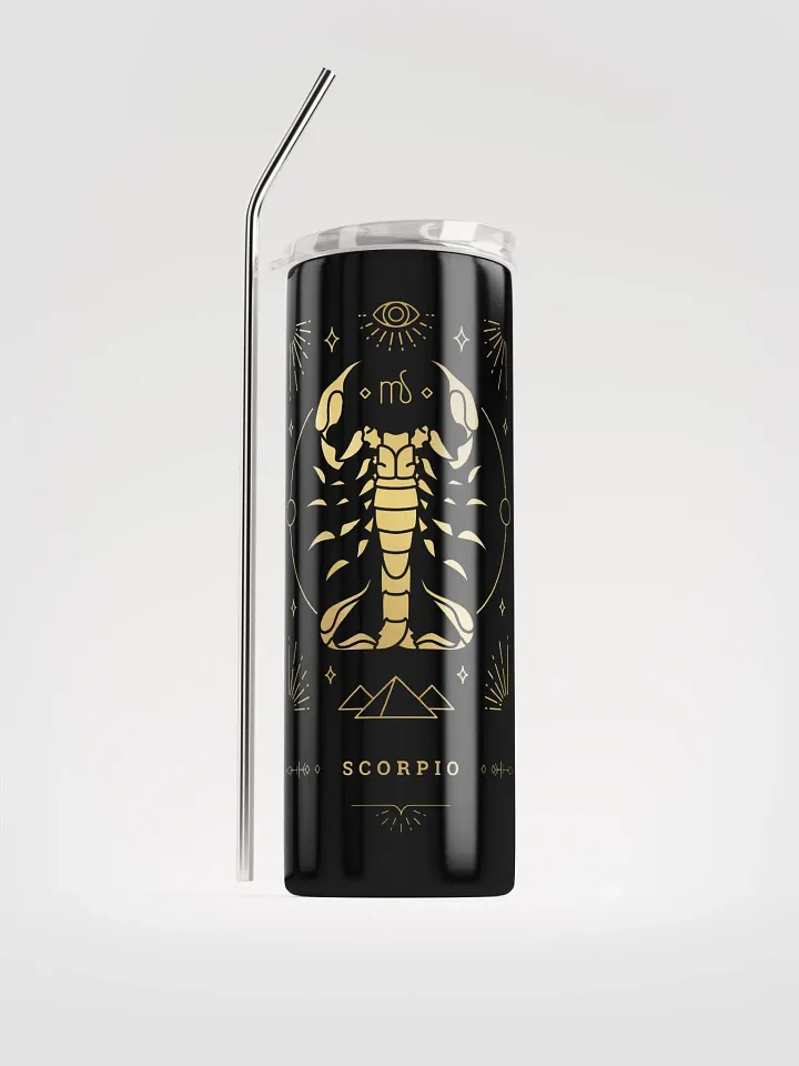 Elevate Your Spirits with our Celestial Scorpio Stainless Steel Tumbler | Eco-Friendly Elegance! product image (1)