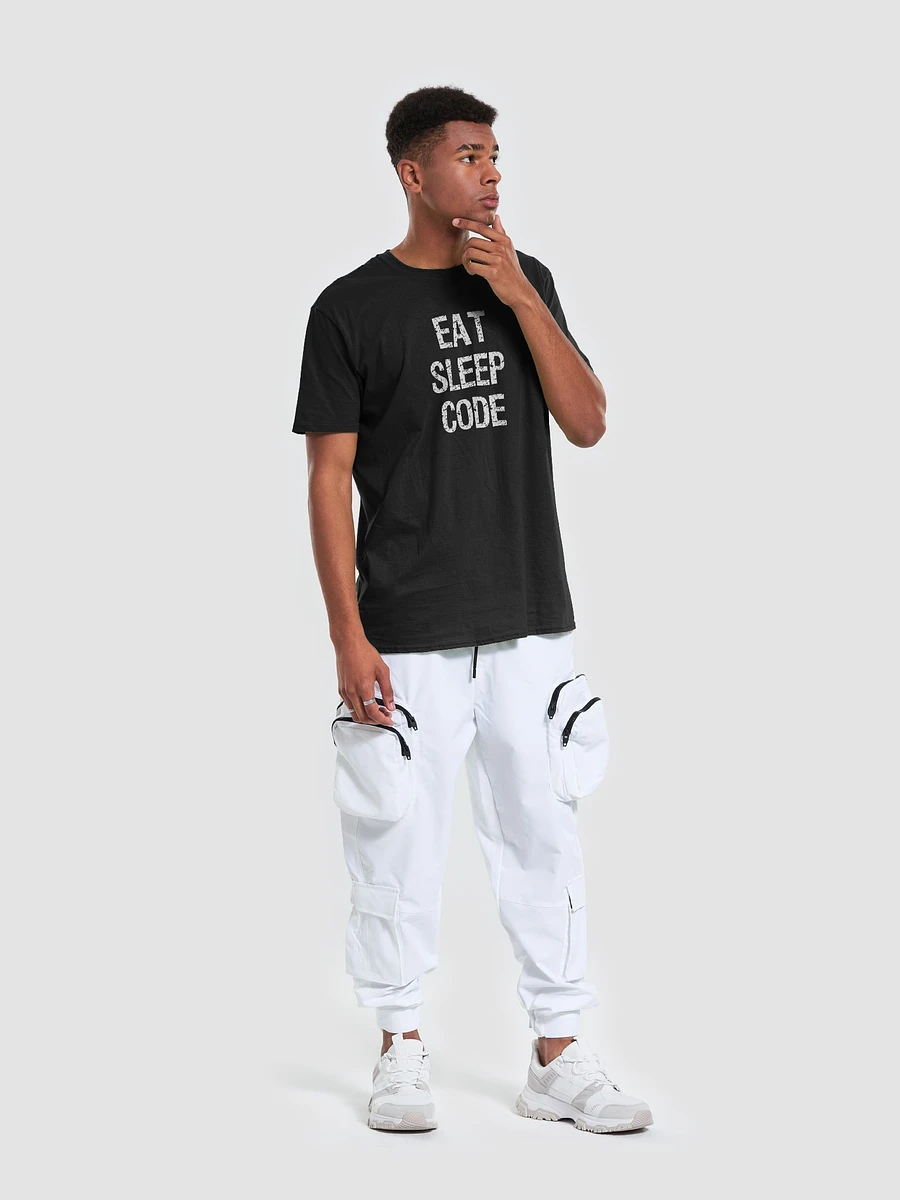 TeamTBM Eat, Sleep, Code White Text T-Shirt product image (17)
