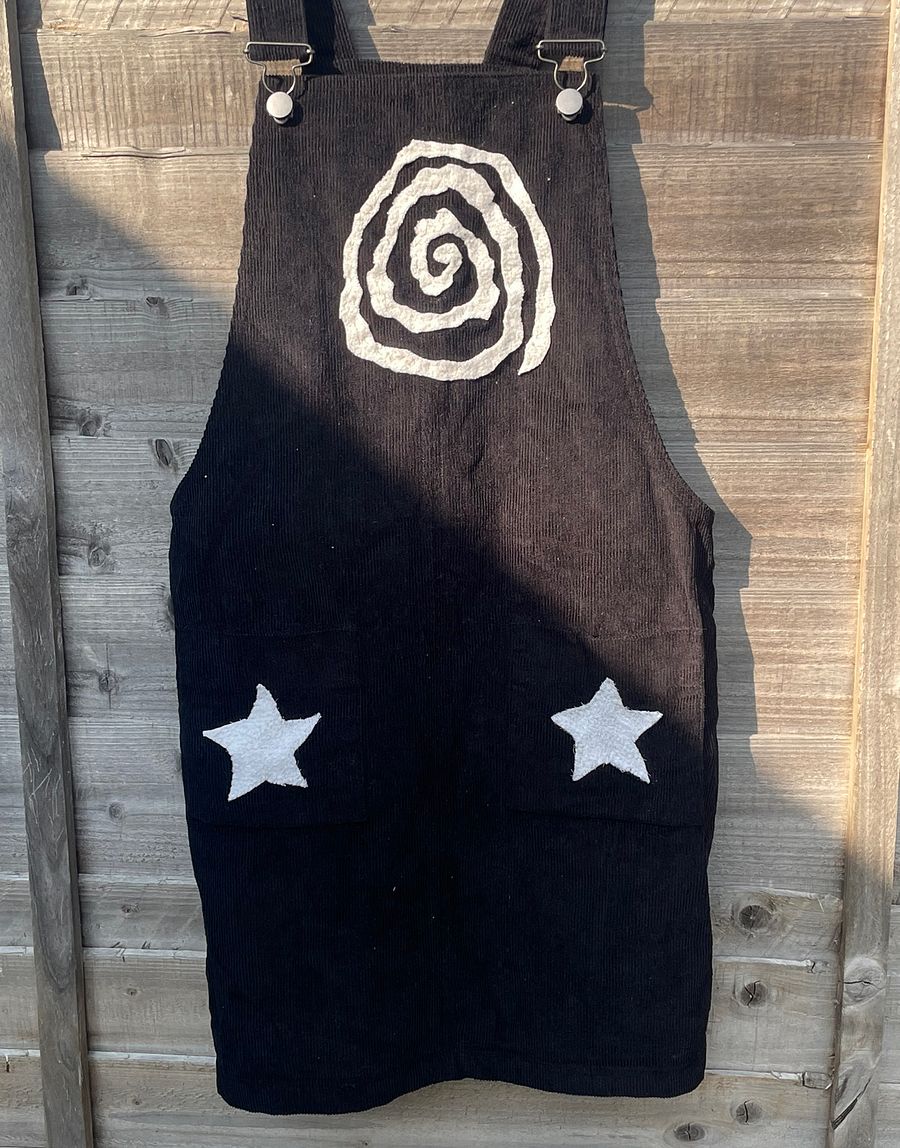 spiral courdoury pinafore dress product image (1)