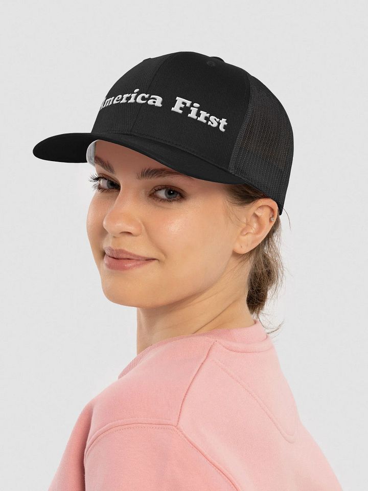 America First Retro Trucker Hat product image (2)
