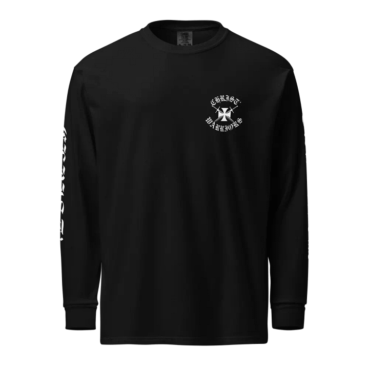 Christ Warriors | Logo Black Longsleeve Tee product image (1)