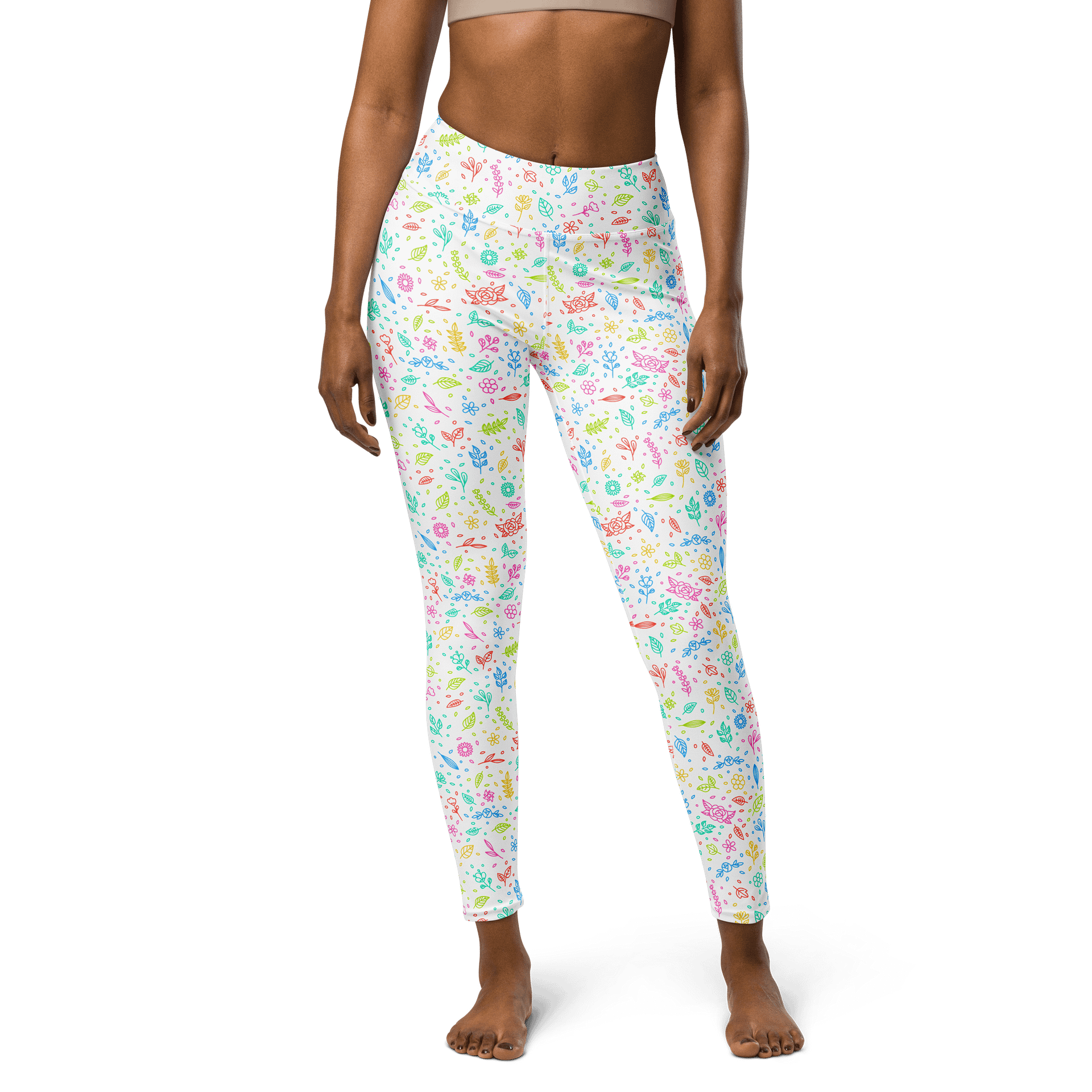 Bloom Bliss High-Waist Leggings - Floral Fantasy product image (1)
