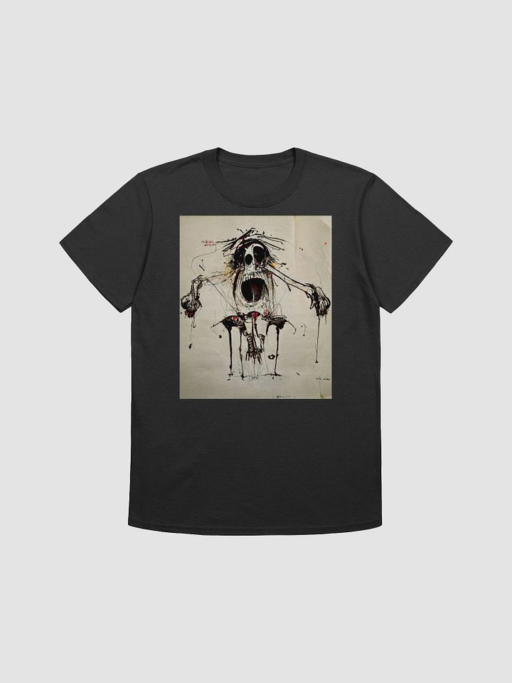 Ethereal Skull Sketch T-Shirt product image (1)