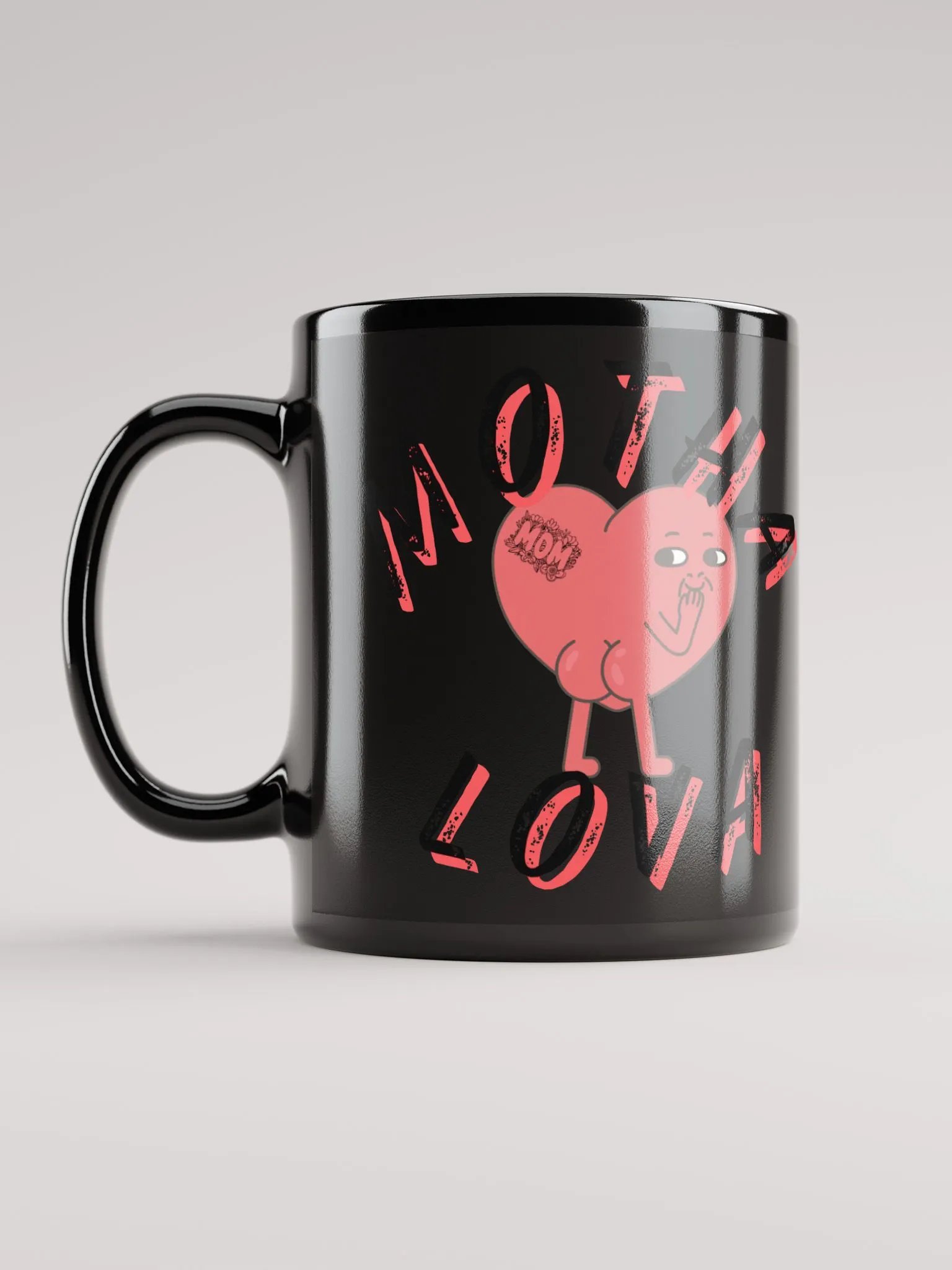 MOTHA LOVA MUG gloss black product image (6)