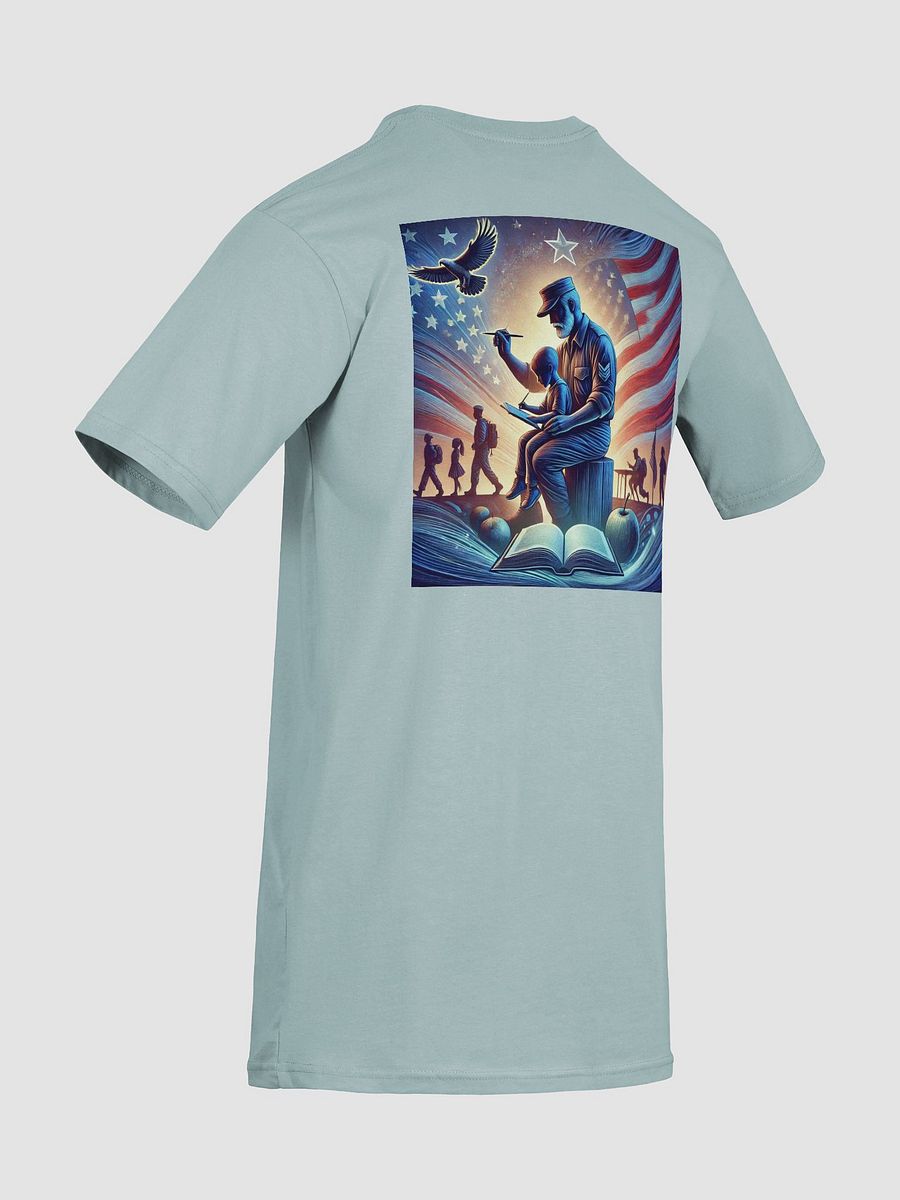 Patriotic Soldier and Child Illustration Tee product image (22)