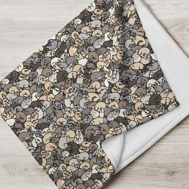 Rat Blanket | Cute Rat Pattern product image (1)