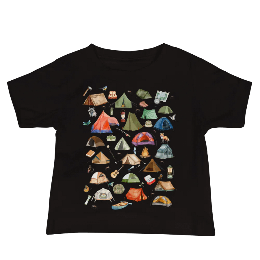Camping Gear Collage Baby T-Shirt product image (1)