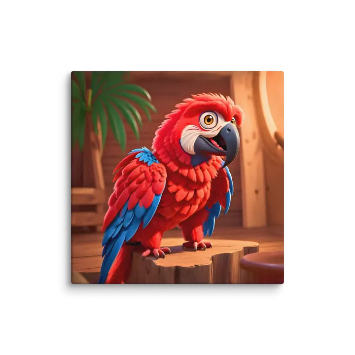 Endangered Species - Mexico - Scarlet Macaw Canvas Art product image (1)