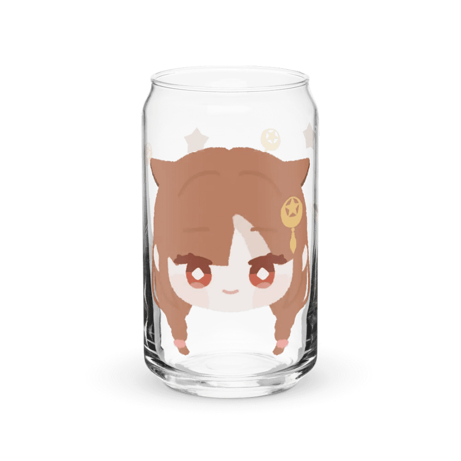 Lovely Pattern Sipper Glass: Anime-Inspired Can Shape product image (2)