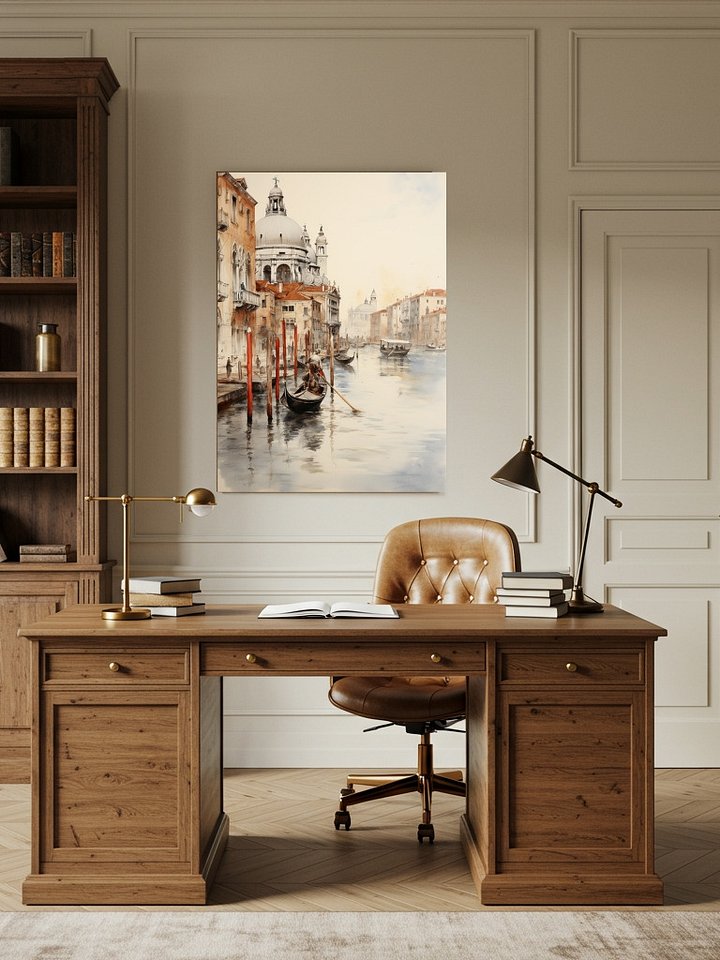 Venetian Morning Unframed Art Print | Venice Watercolor Painting Print product image (1)