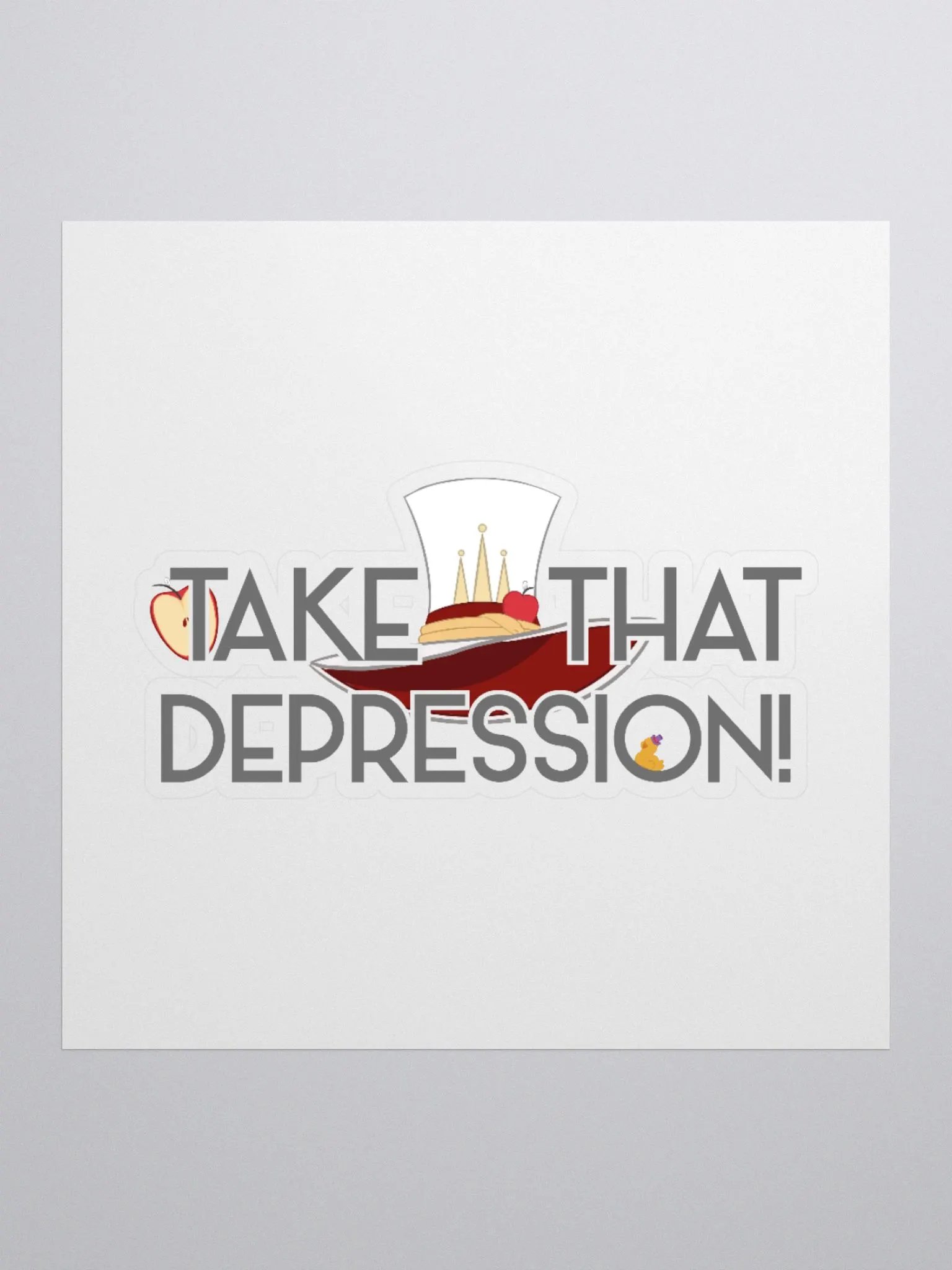 Take That, Depression Sticker | Hazbin Hotel Lucifer-Inspired product image (2)