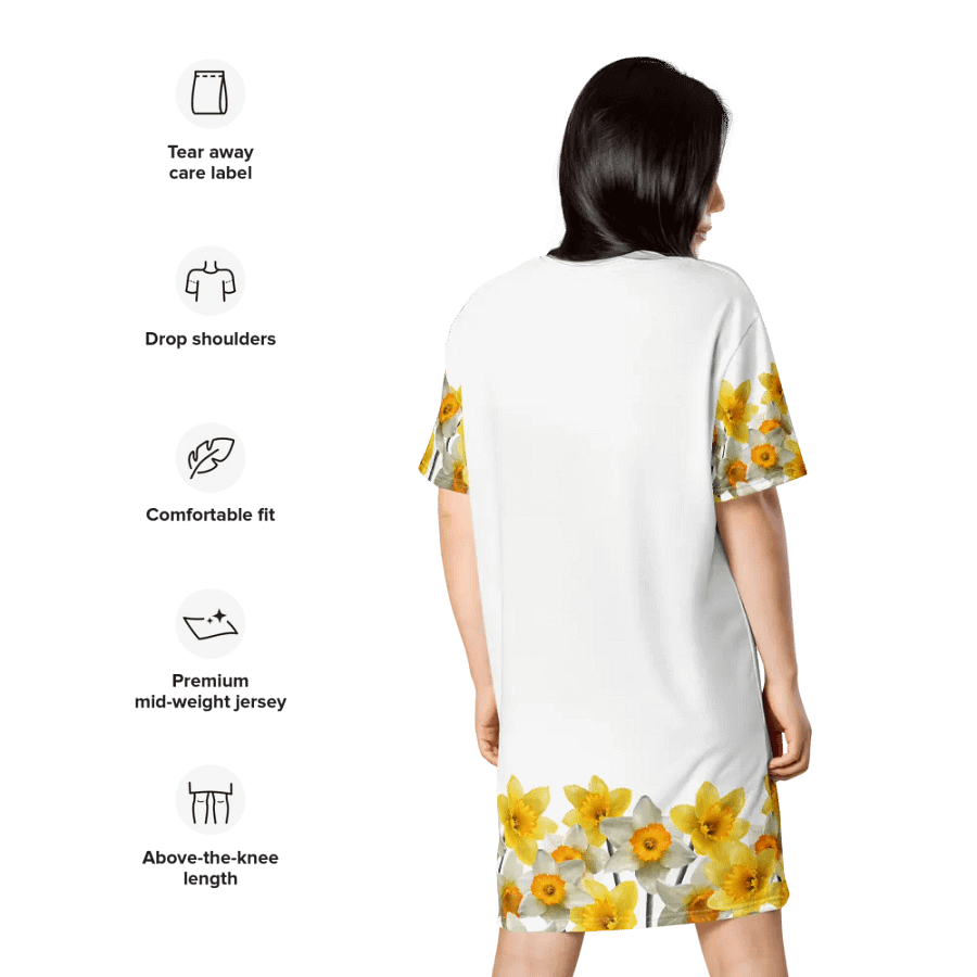 Daffodil Dreams All-Over T-Shirt Dress product image (10)