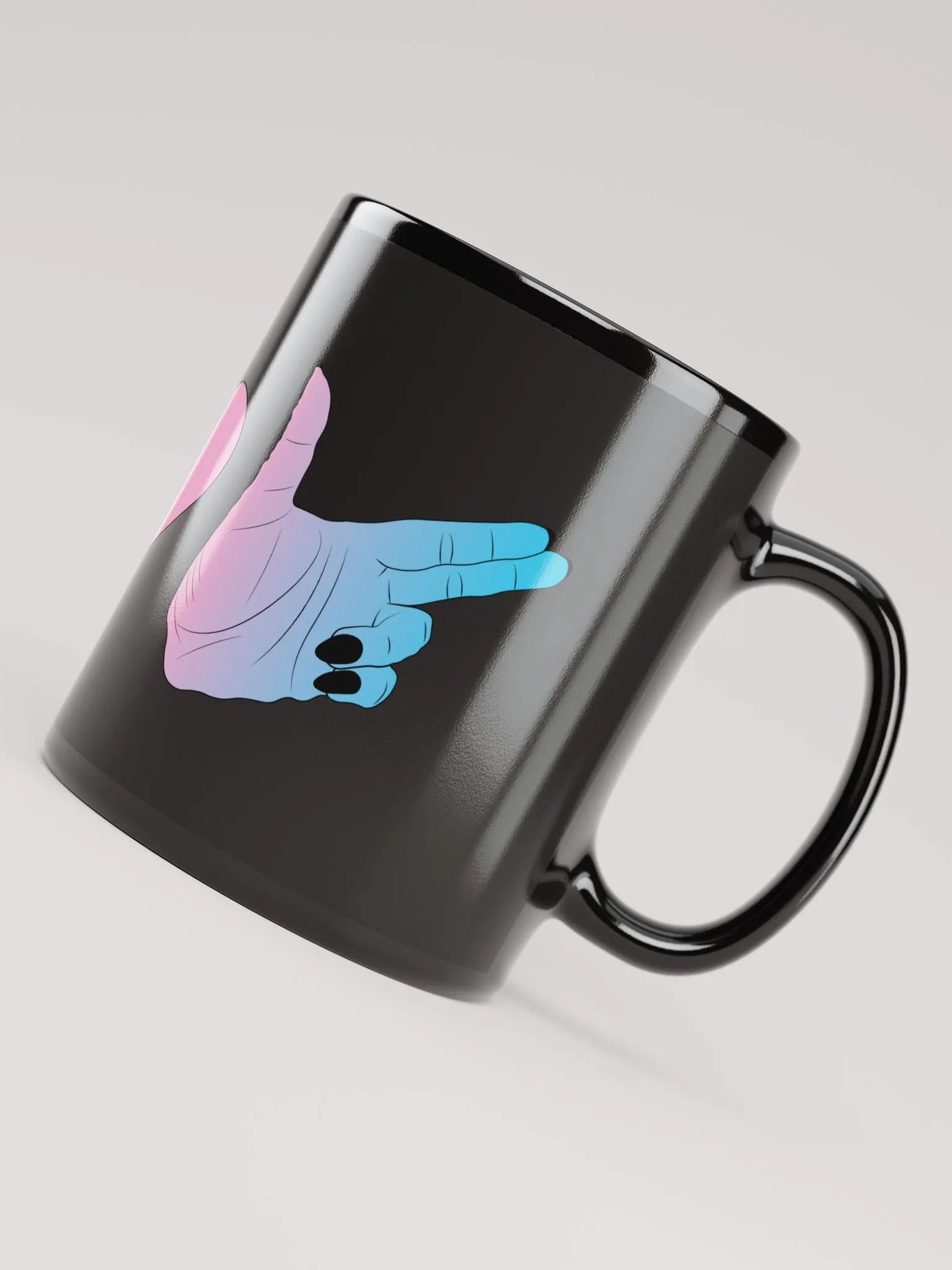 Finger Guns (trans flag) Mug product image (7)