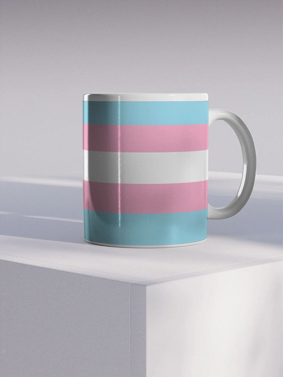 Trans Leafy Mug (Trans Flag Print) product image (4)