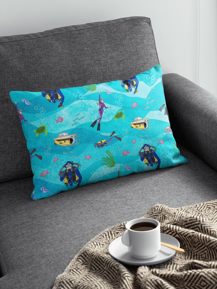 Deep Blue Divers Pillow product image (1)
