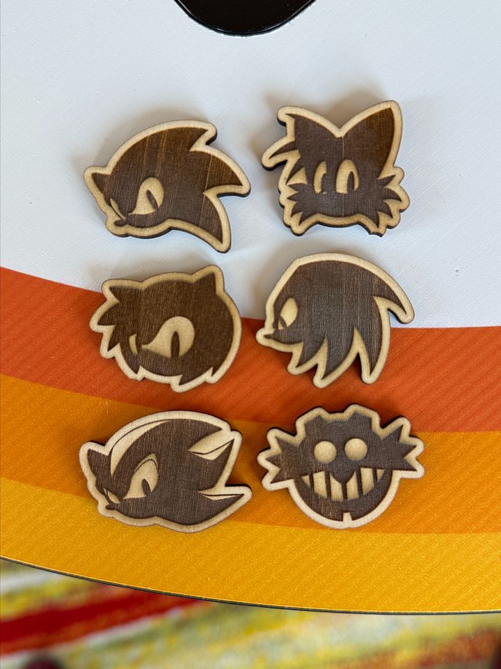Sonic Inspired Wood Pins product image (1)