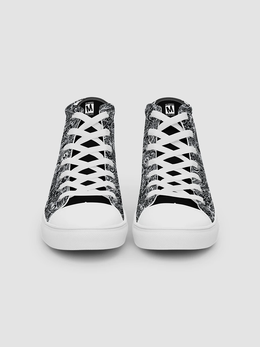Dark Space Scribble - Men's High Tops | #MadeByMELO product image (5)