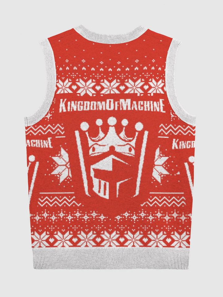 King's Red vest Knitted V-Neck Vest product image (9)
