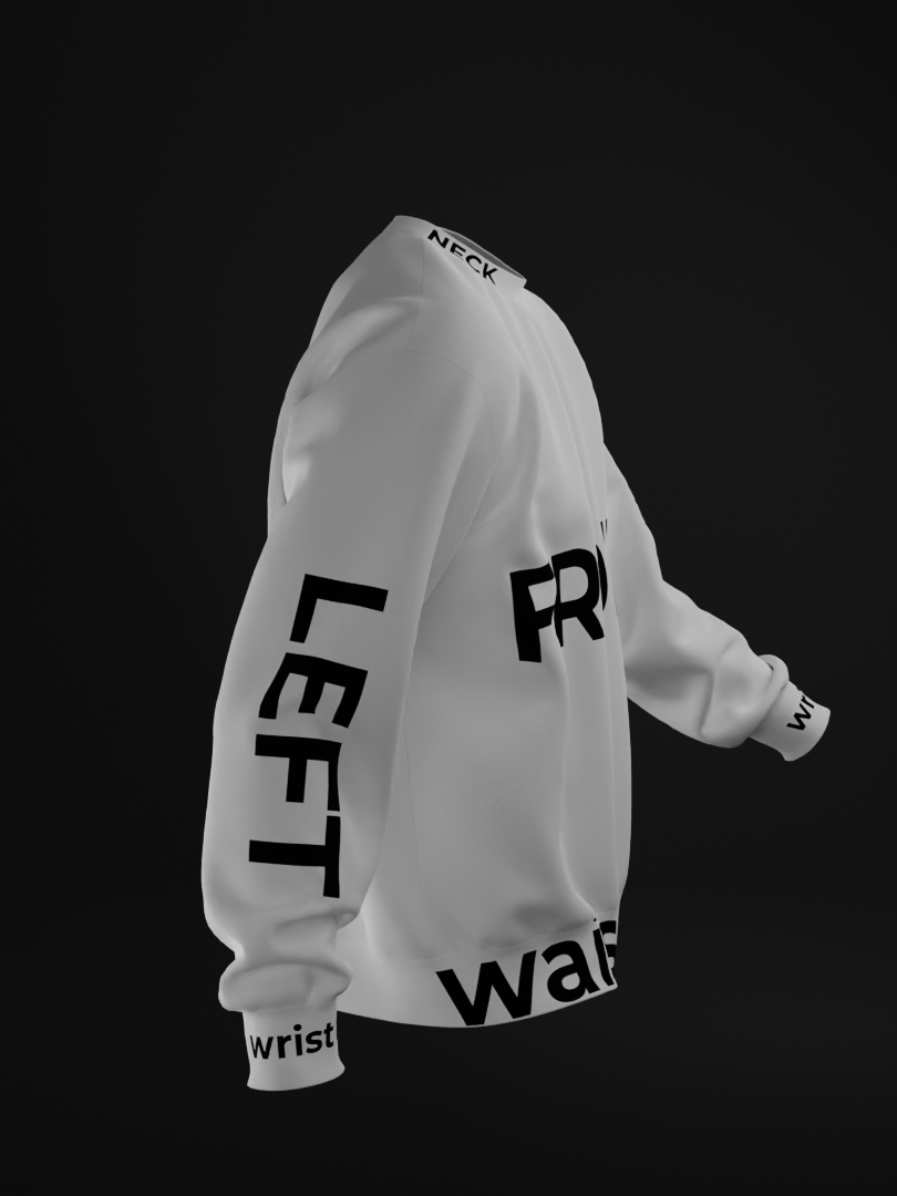 Sweatshirt Version 2 Rib Waist (Walking And 360 Animation) product image (3)
