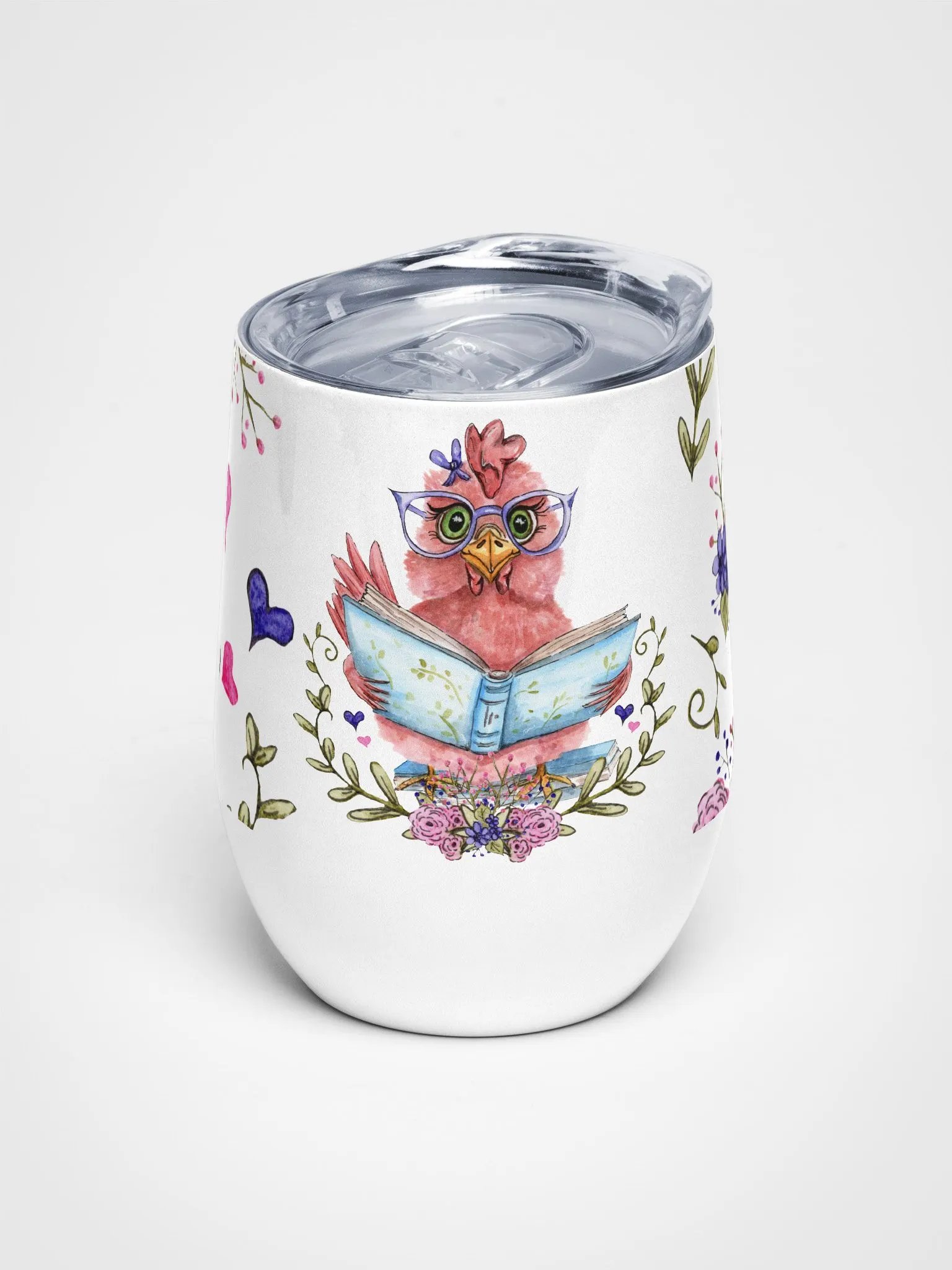 Reading Hen Wine Tumbler product image (1)