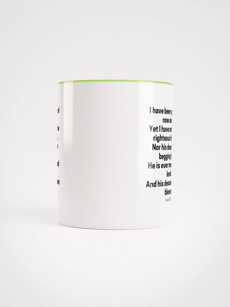 I Have Been Young And Now Am Old I Have Not Seen The Righteous Forsaken Psalm 37:25-26 Two-Tone Mug 11/15oz product image (5)