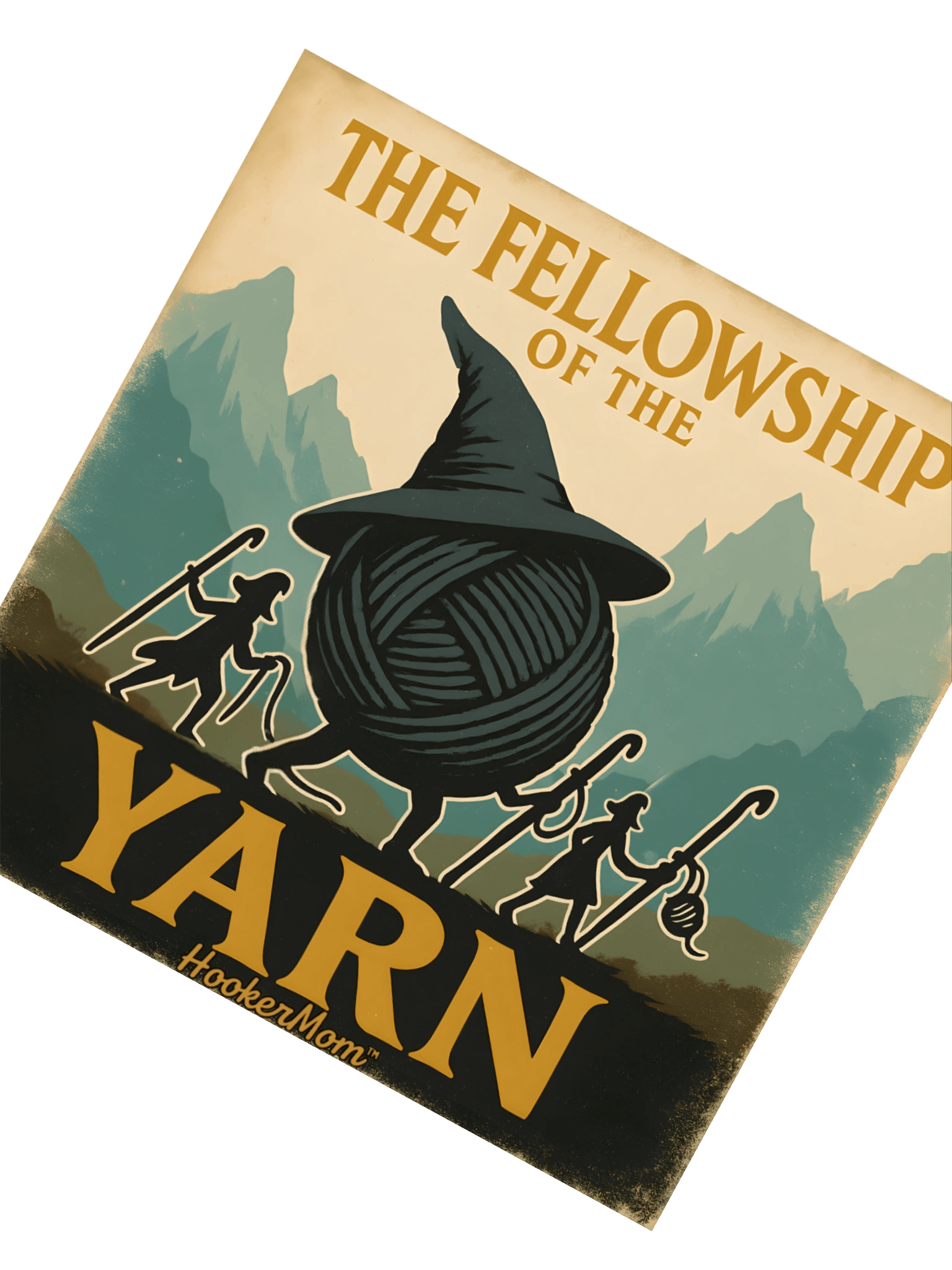 Fellowship of the Yarn™ Sticker – Quest-Approved Chaos product image (2)