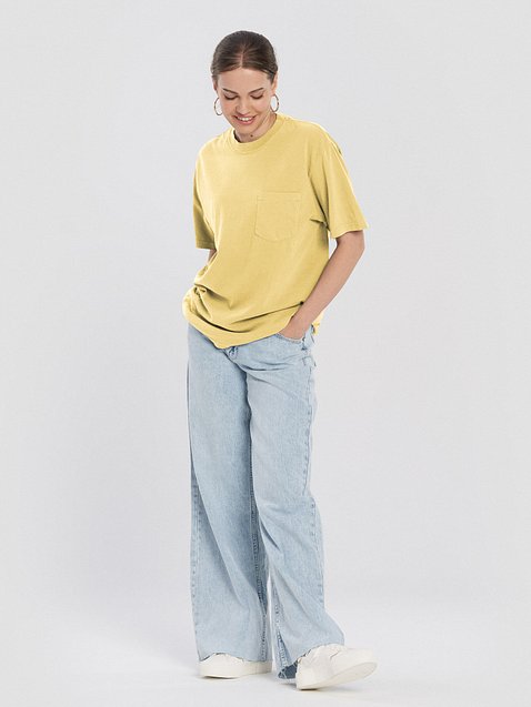 Photo showing Unisex Garment-Dyed Pocket T-Shirt