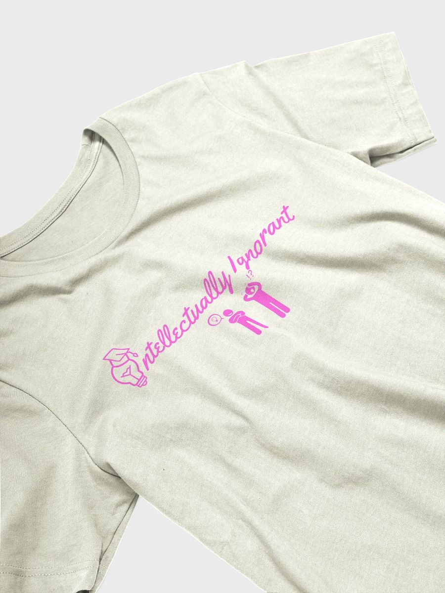 Intellectually Ignorant (PINK LOGO) Soft style T shirt product image (29)