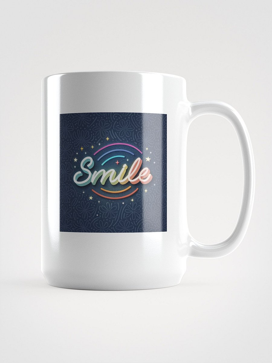 Starry Smile White Glossy Mug product image (1)