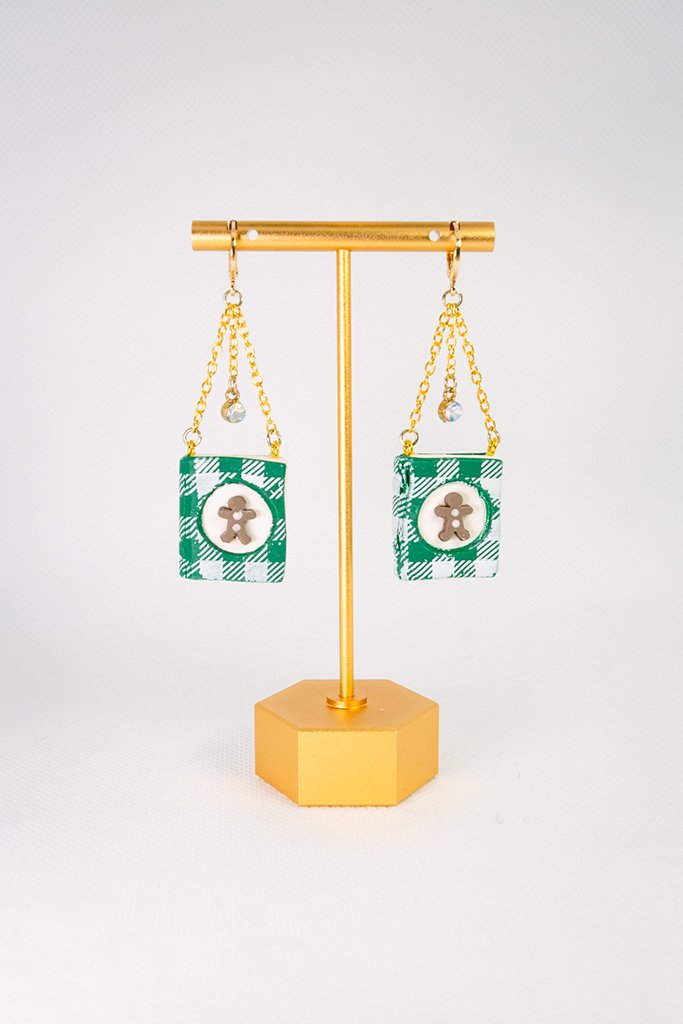 Green Plaid Gingerbread Books product image (1)