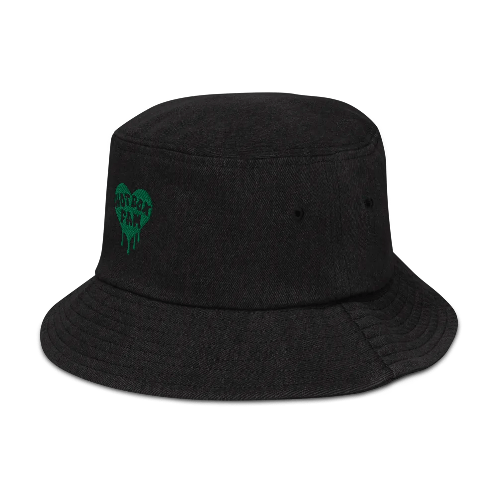 HOT BOX FAM TRANSPARENT DARK GREEN LOGO EMBROIDERY BUCKET HAT product image (4)