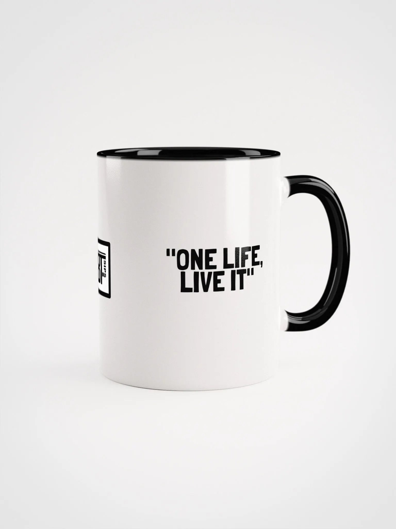 8T Sips Positive Vibes White Glossy Mug product image (4)