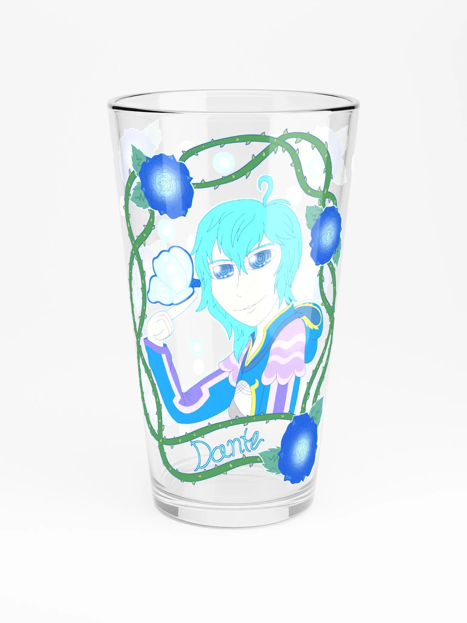 Dante (Roses) (Pint Glass) product image (3)