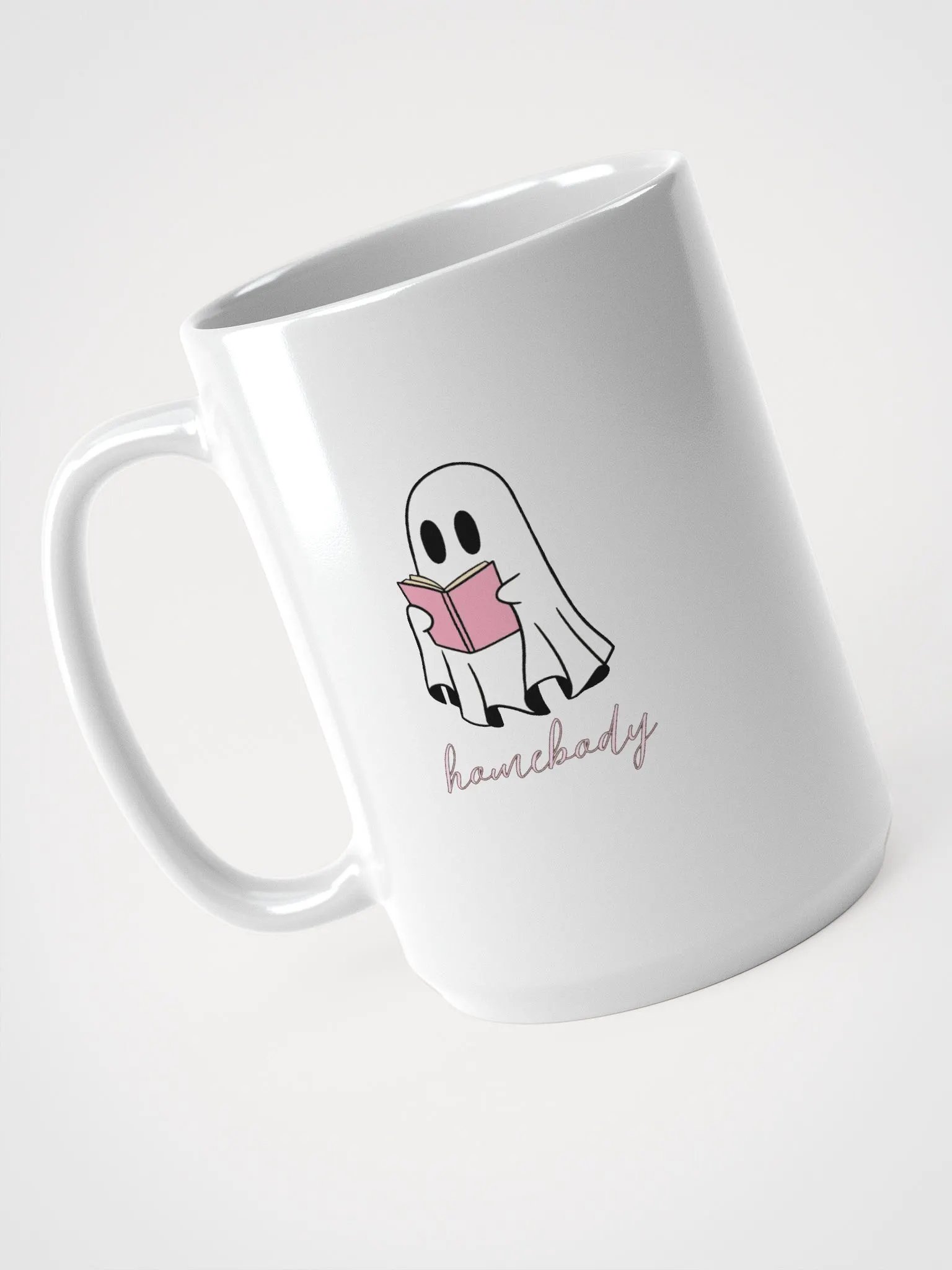 Homebody Ghost White Glossy Mug product image (3)